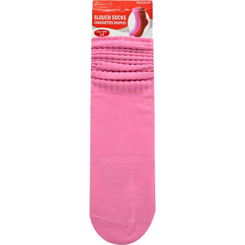Slouch Socks 6-8 Pink (6pair/Pack) Slouch Socks 6-8 Pink (6pair/Pack)